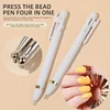 4 in 1 Nail Art Dotting Tools Nail Art Tip Dot Paint Manicure Kit Rotatable Ballpoint Drill Pen Dotting Tools Nail Point Pen 1