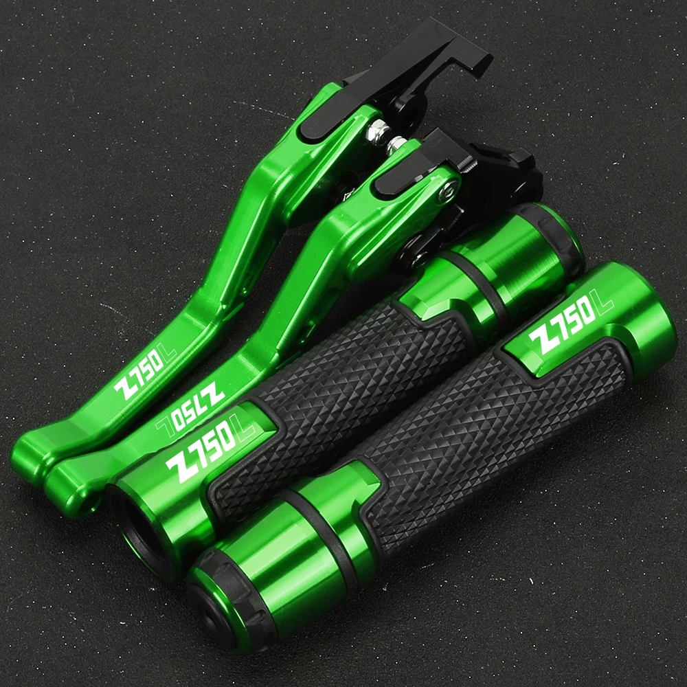 

Motorcycle Accessories Aluminum Brake Clutch Levers Handlebar Hand Grips Ends For Kawasaki Z750L Z 750L Z750 2007 2008 2009 2010