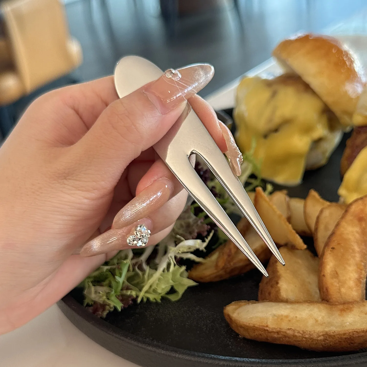 Premium 36 Stainl Steel Fruit Fork Western Dining Dert Fork Cake Serving Utensil Sweet Tooth ential Kitchen Tool