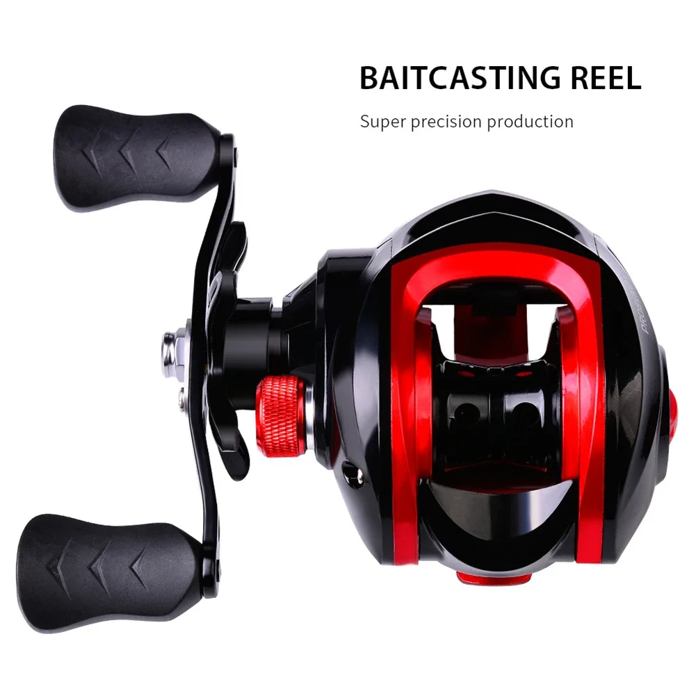 

Metal Spool Baitcasting Reel, 10kg Max Drag, 7.2:1 High Speed Gear Ratio Wheel, Saltwater, Freshwater Fishing Wheel