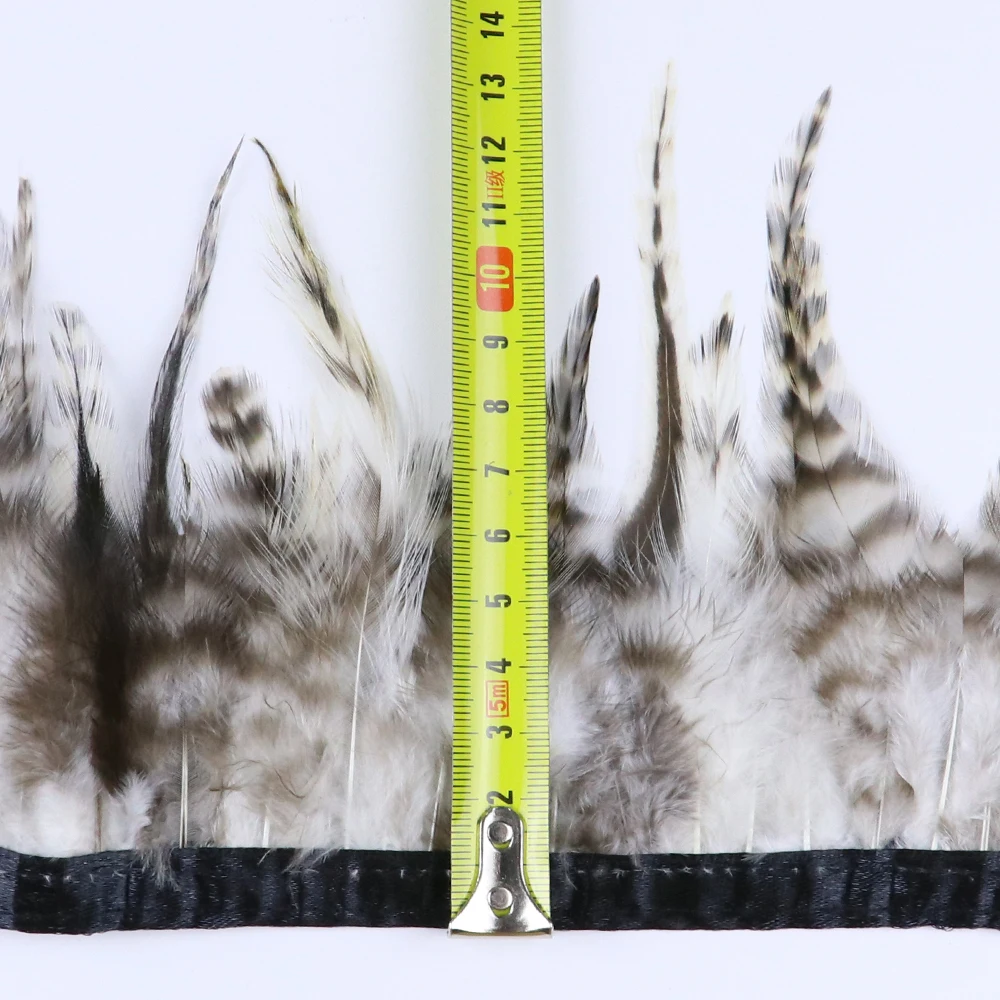 10-15 CM 천연 꿩 깃털 트림 닭 깃털 리본 파티 웨딩 의류 장식 세공 의류 바느질 1 미터