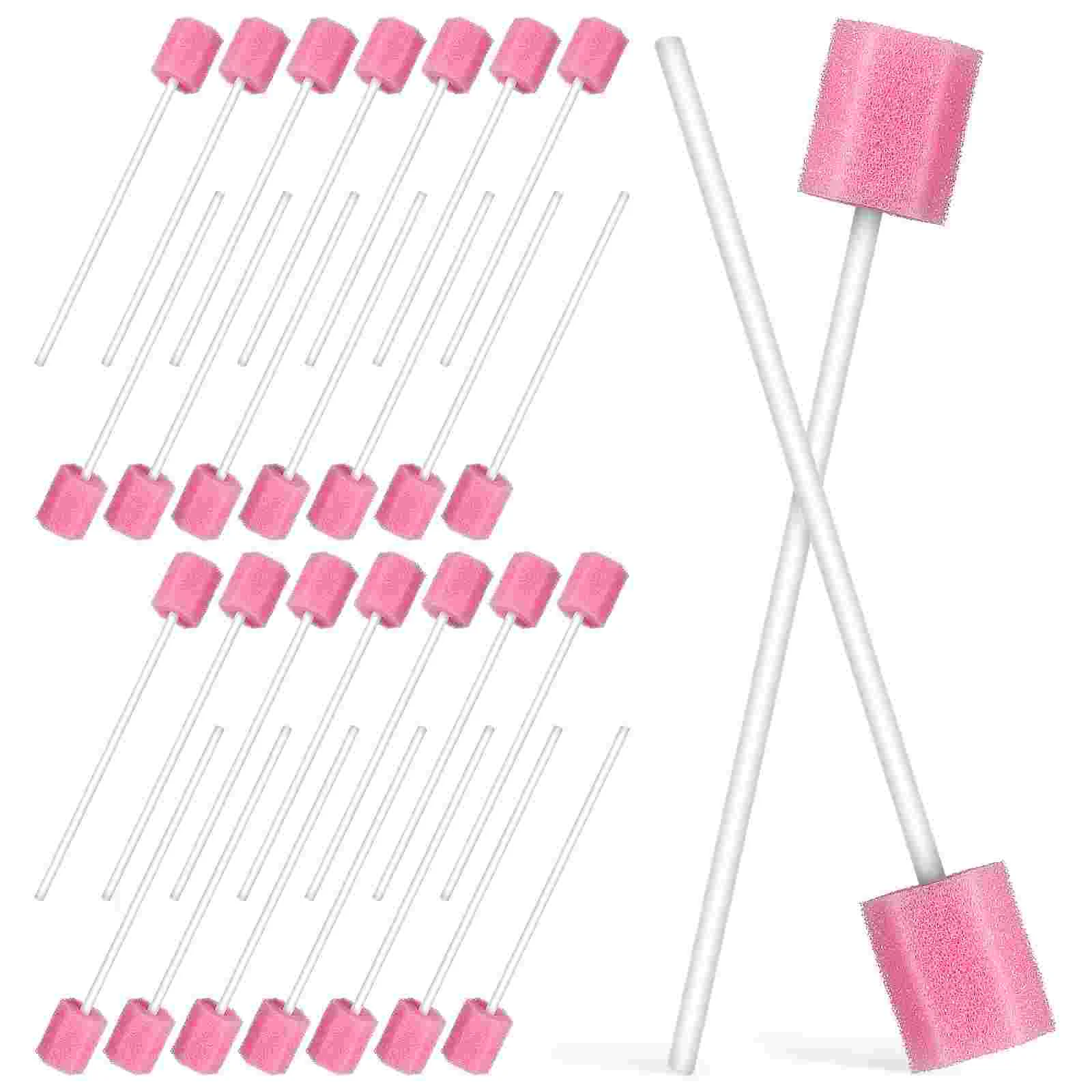 

250 Pcs Disposable Oral Cotton Dental Swabs Sponge Toothpick Care Mouth Sponges Stick Toothpicks Teeth Cleaning for Elder