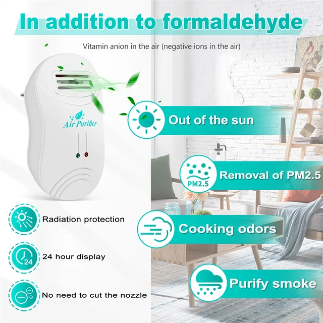 Ionizer Air Purifier For Home Negative Ion Generator Air Cleaner Remove Formaldehyde Smoke Dust Purification Home Room D 4