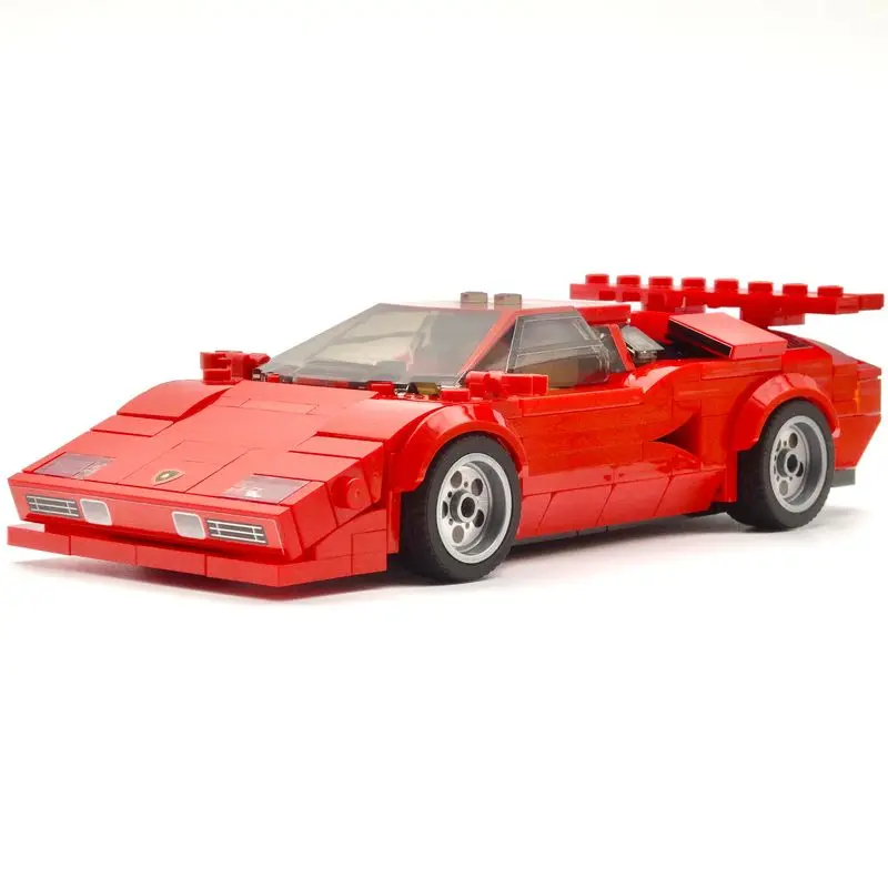 

Строительный блок MOC-85018 Countach, спортивный Радиоуправляемый автомобиль, Игрушечная модель для детей, подарок