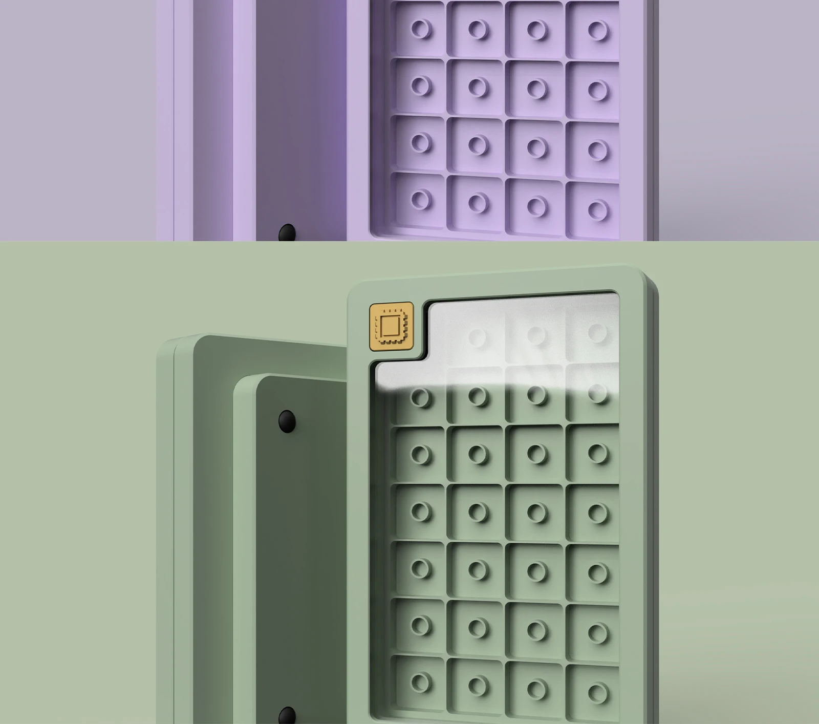 ECHOME-Caso De Armazenamento Personalizado Keycap, Caixa De