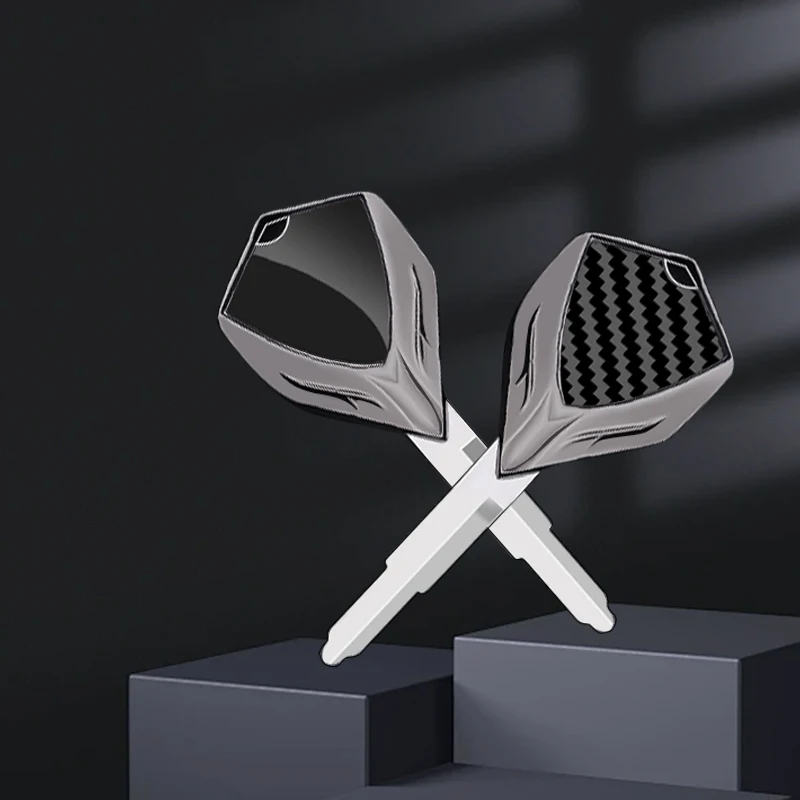 카와사키 KLR650 ZRX1100 ZRX1200 W400 W650 W750 W800 KLE400 KLE500 KLX650 용 미가공 오토바이 키 액세서리