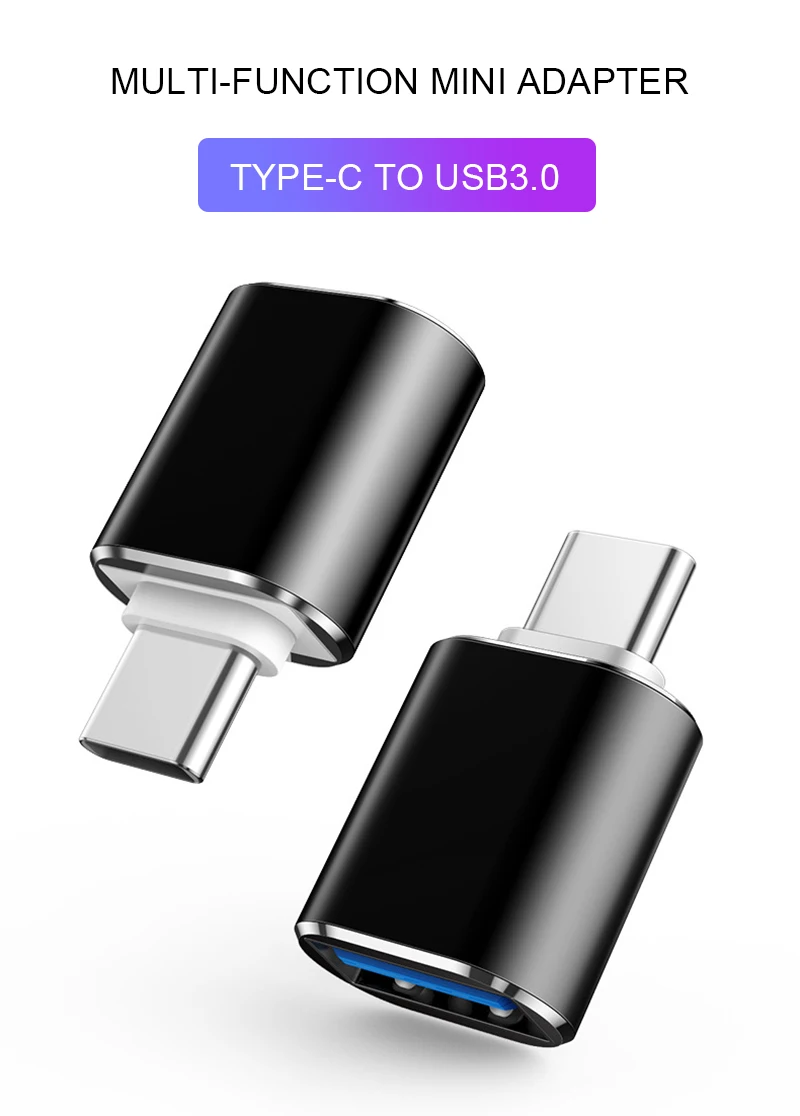 

USB Type C Male to USB 3.0 Female OTG Cable USB Adapter Compatible MacBook Pro/Air Samsung Galaxy S20 S20+ Ultra Note 10 S9 S8