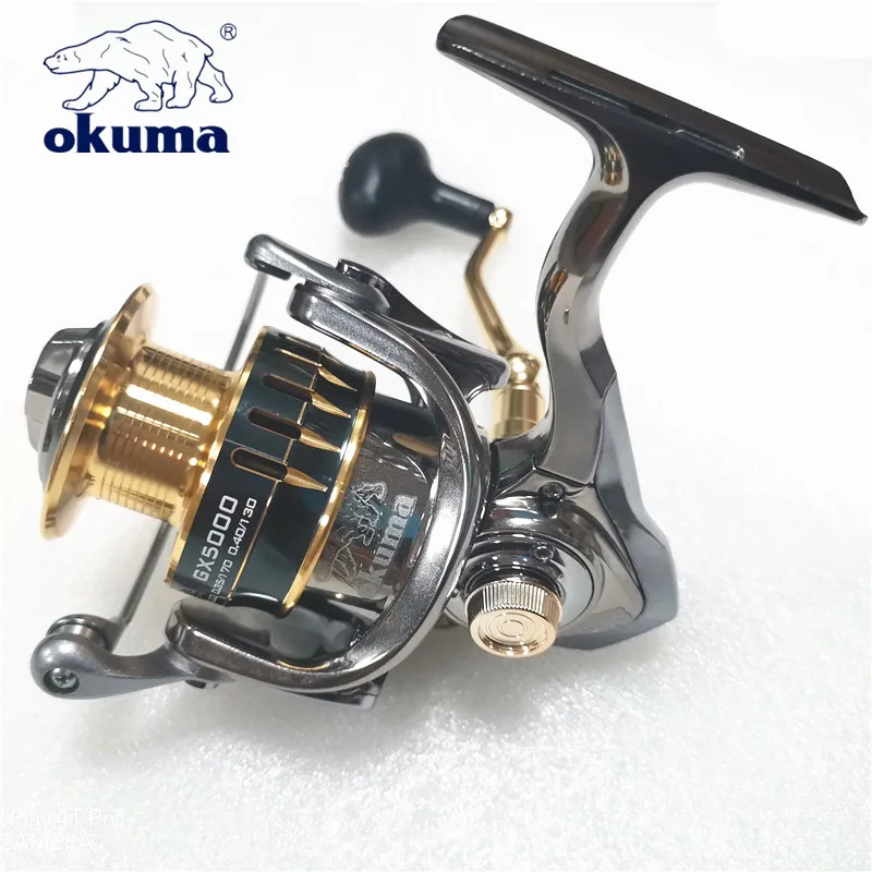Okuma Baoxiong Rotary Reel 18KG Resistance 13+1 Ball Bearing Sea Fishing  Spinning Wheel Type Metal Wire Cup Sub Fish Wire Wheel