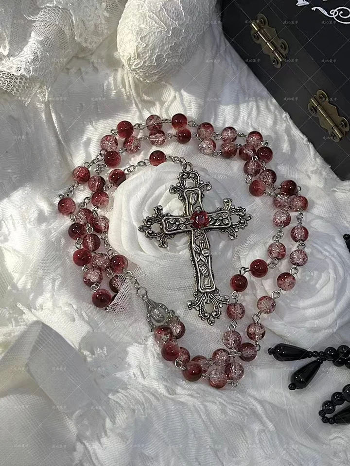 アクセサリー archive COOTIE Rosary Necklace cross archive COOTIE Rosary Necklace cross