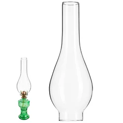 Kerosene Lamp Chimney Tall Clear Glass Lamp Chimney Oil Lamp Glass Shade Lamp Cover