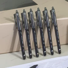 Stylo effaçable à poignée lavable, 12 pièces, 0.5mm d'encre bleue et noire, tige de stylo effaçable, papeterie scolaire et de bureau 