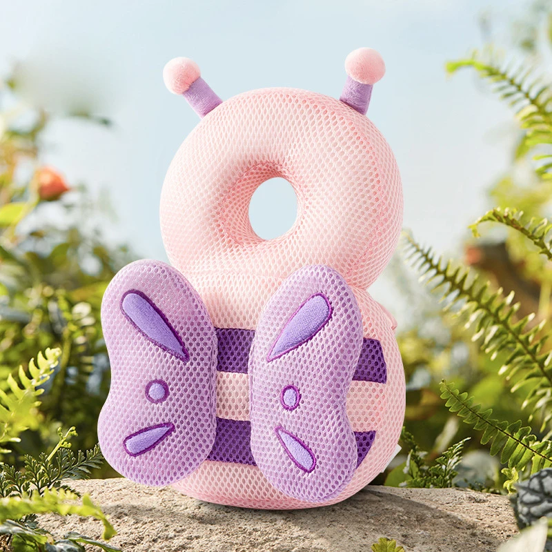 Newborn Headrest Security Pillows Backpack Toddler Baby Head Fall Protection Pad Cushion Cartoon Soft Security Pillows Backpack 5