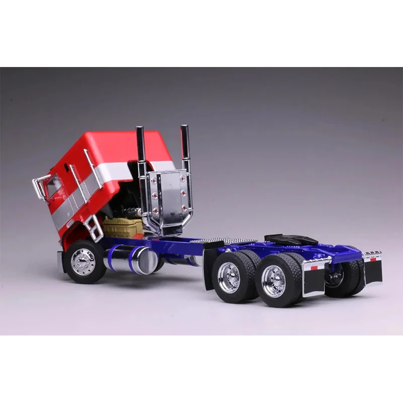 새로운 596 1:64 2026 Hec 옵티머스 프라임 트레일러 헤드 합금 마이크로 다이캐스트 자동차 모델 맞춤형 어린이 장난감 선물 컬렉션 장식품