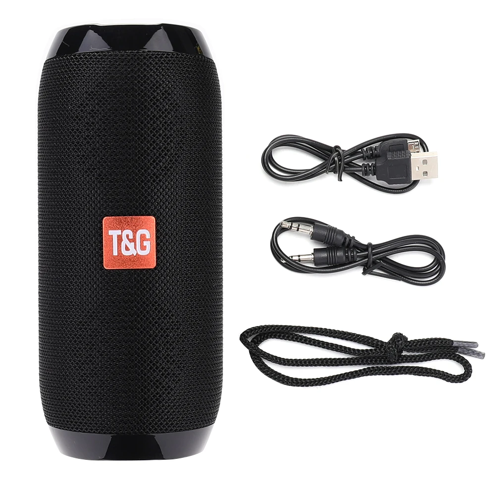 1200mah Portable Bluetooth Speaker Wireless Bass Column Outdoor - Speakers -