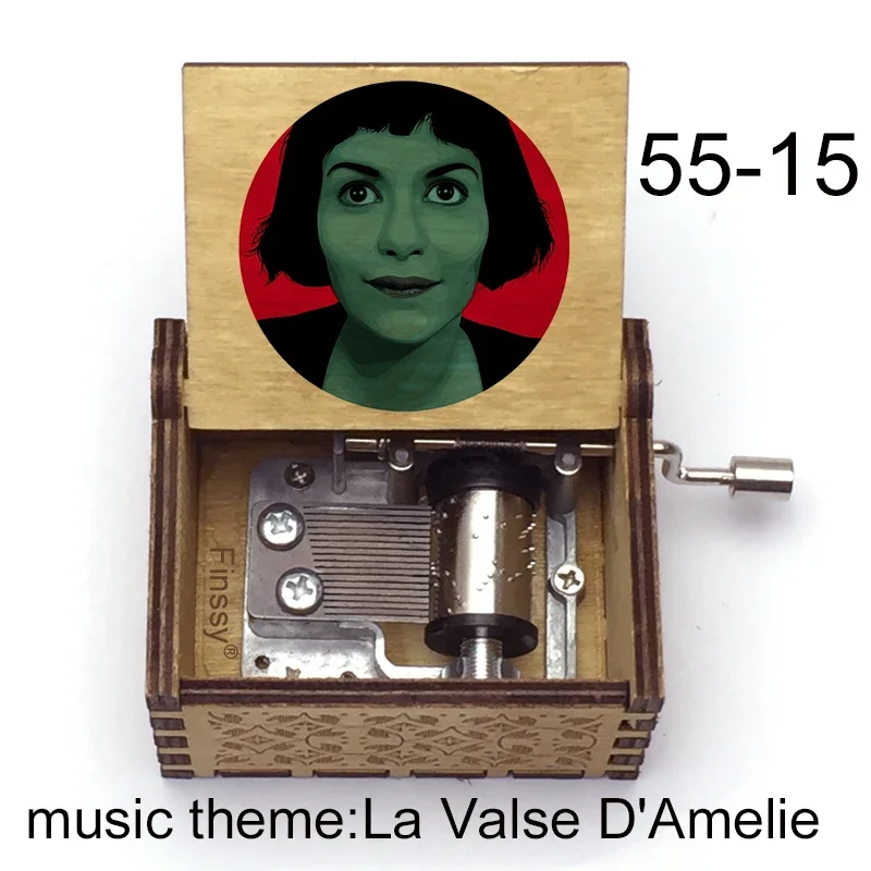 France Amelie music theme La Valse D'Amelie Music Box Hand Musical Box movie fans new year Christmas Music Gifts for Girls music box
