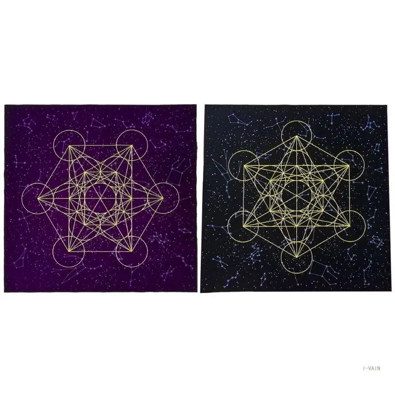 

M5TC Divination Altar Cloth Tarot Card Tablecloth Metatrone Cub Tarot Card Mat