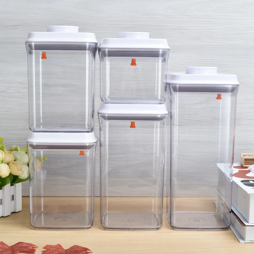 Kitchen Cereal Keeper Dry Food Storage Container Plastic Cereal Dispenser Storage Box