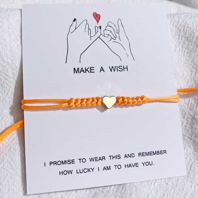 heart bracelet Handmade Love Heart Charm Bracelet Red Rope Thread String Bracelets For Men Women Couples bracelet jewelry