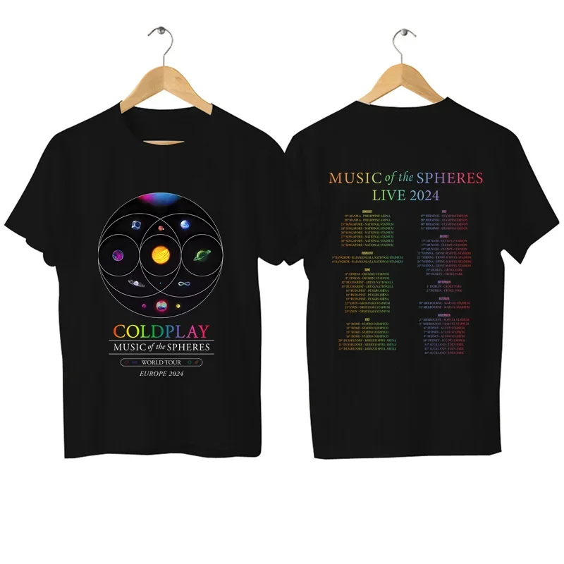 

Футболка Cold.Play музыка сферы. s Tour 2024 Cold.Play Worl.d Tour футболка оверсайз футболка мужские футболки повседневные стильные