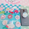 Hello Kitty Phone Holder Phone Socket Grip Tok Cute Air Sac Finger Rring Smartphone Grip Mount Foldable Expanding Mobile Support 3