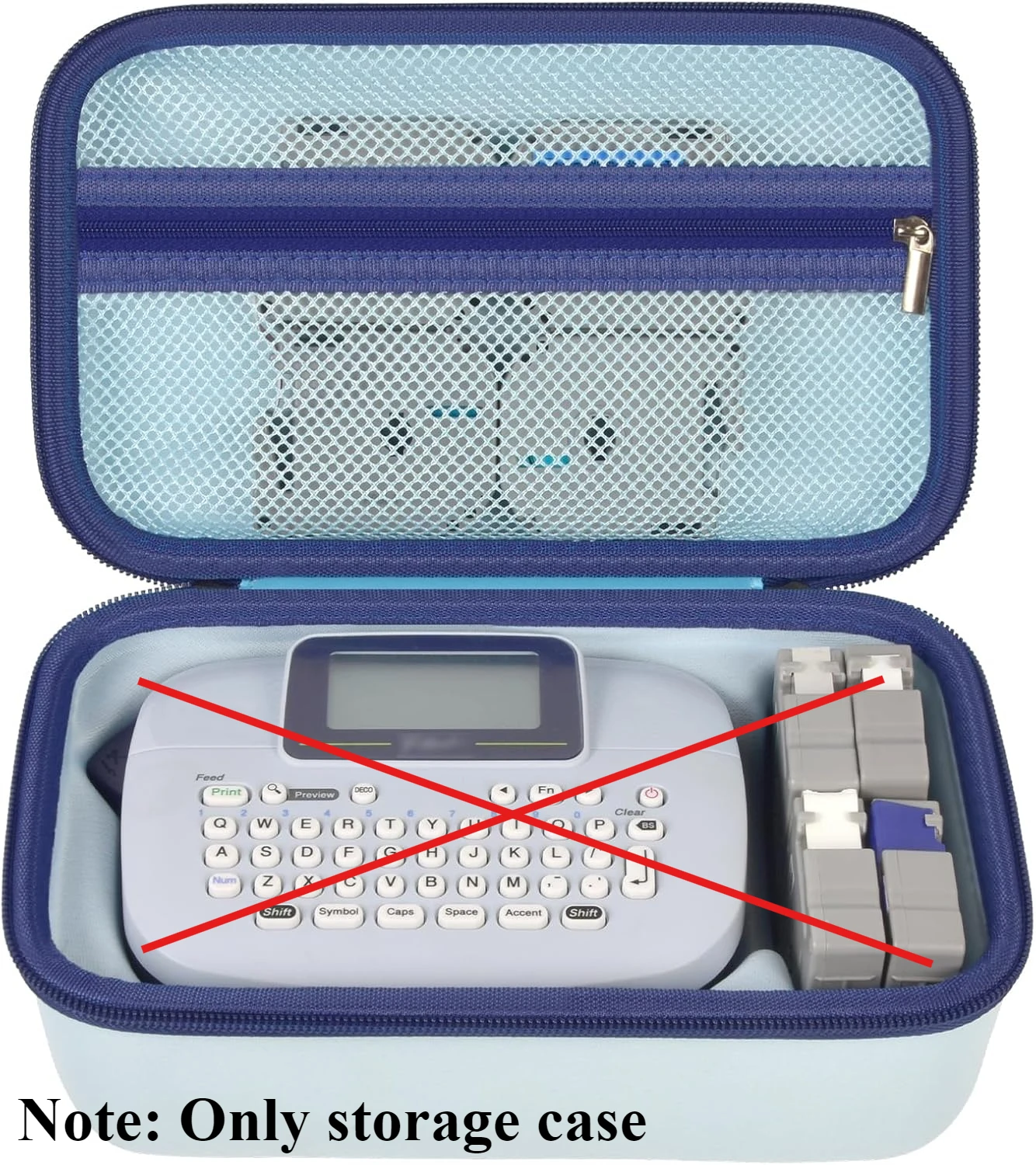 Storage Bag Bag Organizer Label Maker Case Case Compatible with Brother for P-Touch PTM95/ PT90/ PT45M Handy Label Maker Storage Carrying Organizer for Label Tapes