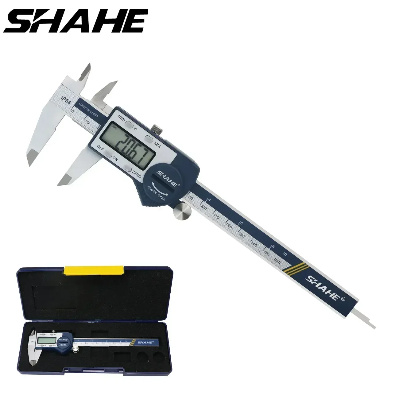 IP54 Waterproof Digital Caliper with LCD Screen Measuring Tool