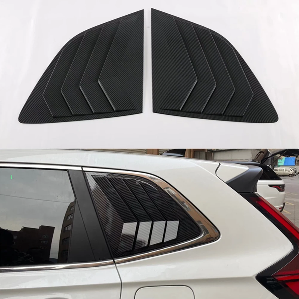 

YAQUICKA Car Exterior Rear Window Triangle Cover Trim Styling Stickers For Honda CRV 2023 Auto Molding Accessory