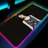 1pc Kpop Beautiful Girl Somi XXL RGB Gaming Mouse Pads HD Black Gamer Accessories Large LED 3