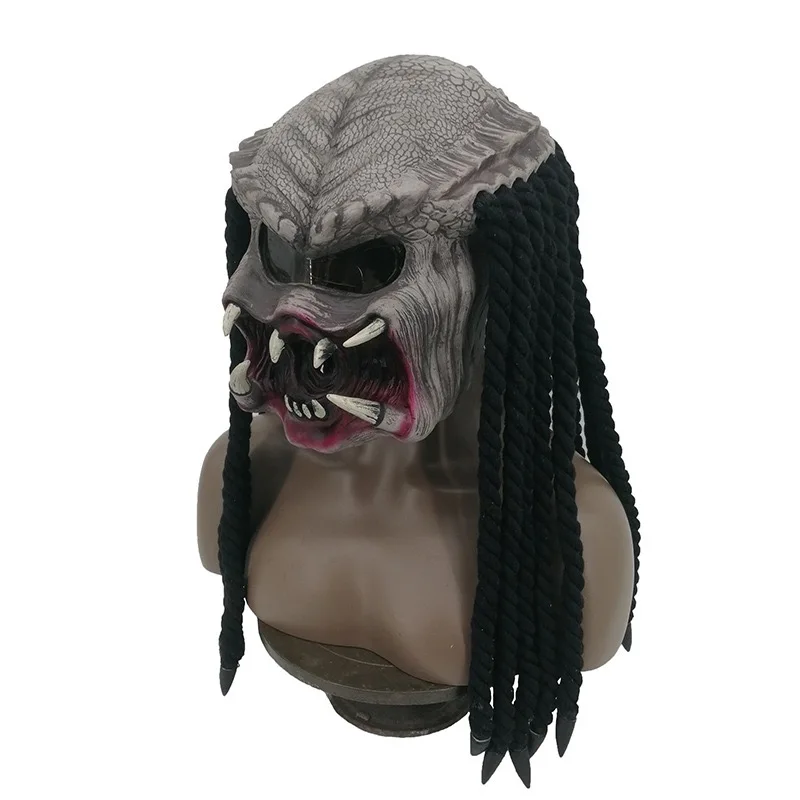 latex-helmets-alien-skeleton-predator-cosplay-masque-halloween-martien-effrayant