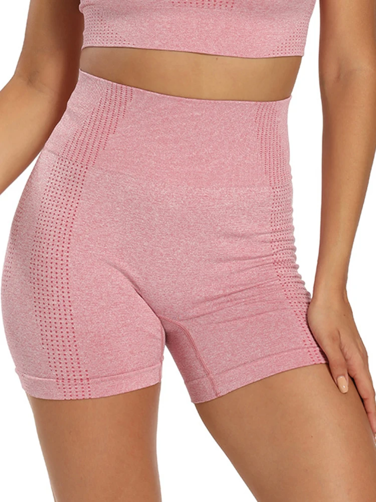 High Waist Scrunch Booty Yoga Shorts Women Nylon Gym Fitness Tummy Control Ruched Butt Push Up Workout Sports