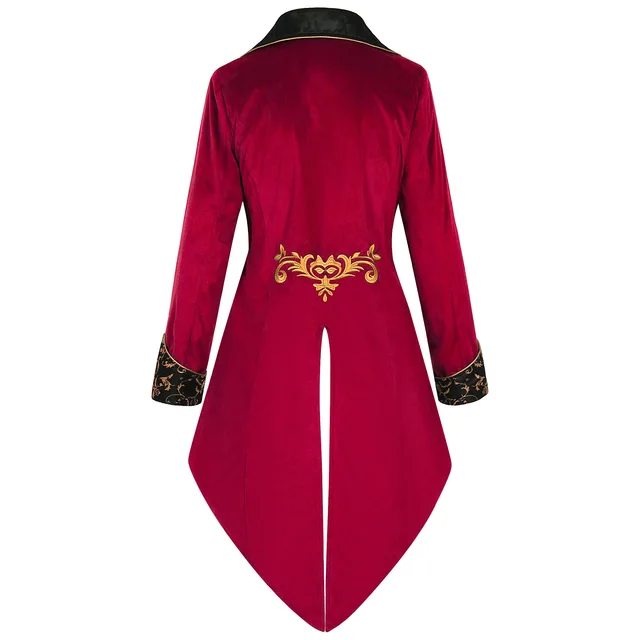 Cappotto Medievale Uomo In Poliestere - Stile Gotico Per Halloween E Feste - Foto 2