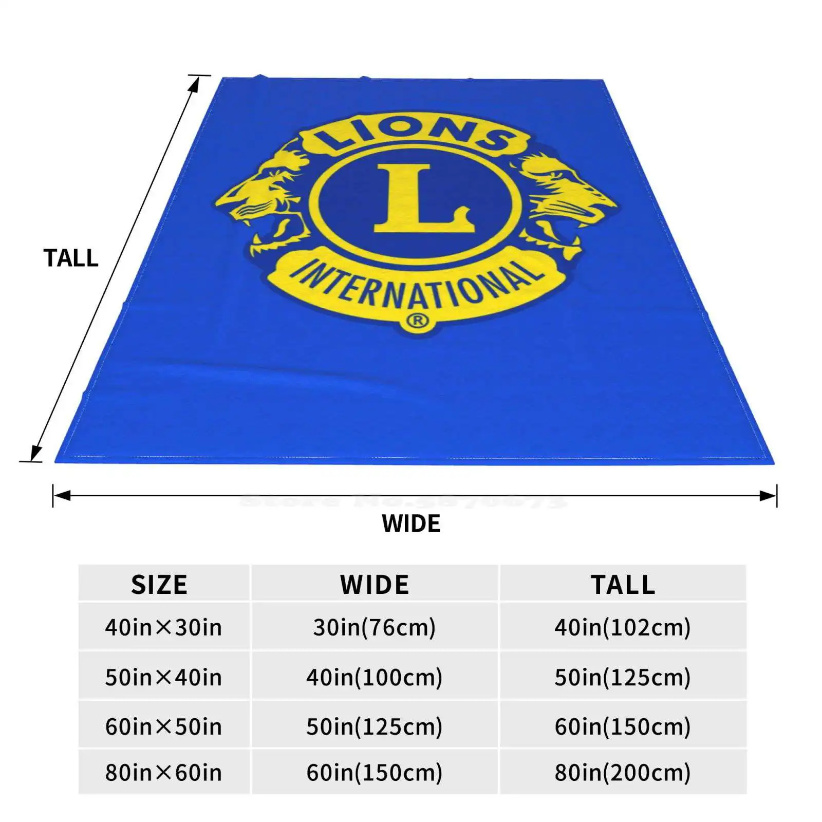 Lions Clubs International Four Seasons Comfortable Warm Soft Throw Blanket Lions Clubs International Lions Club International 4