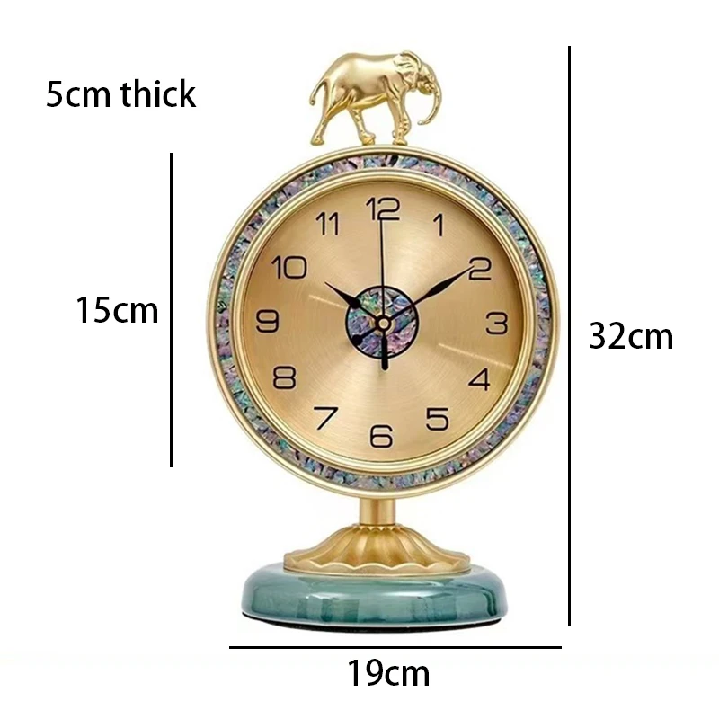 שעון שולחן וינטאג' מודרני פשוט שעון יוקרה לבית סלון שקט שעונים נורדיים שולחנות פנים עיצובים לבית