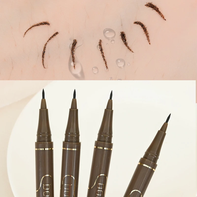 Matte Brown Lying Silkworm Pen Makeup Lower Eyelash Pen Diamond High Gloss Colored Ultra-fine Liquid Eyeliner Eyebrow Pencil liquid eyeliner eyeliner pencil makeup pen eyeshadow eyeliner liquid eyebrow pencil
