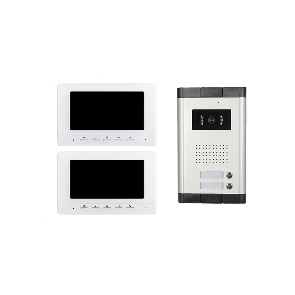 1-2 Units Apartment Video Doorbell Intercom System For Home