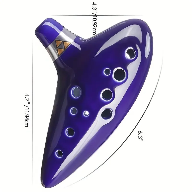 12-Hole Alto C Ocarina & Songbook without Display Stand