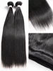 30 40 Inch Bone Straight 100% Weave Human Hair Bundles Raw Hair Extensions Brazilian Natural Black 3 4 Bundle Deals Unprocessed 2