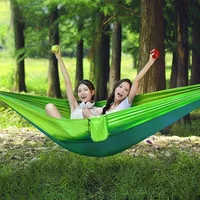 Outdoor Camping Hammock High Strength Parachute Fabric With Mosquito Net Lightweight Hanging Hammocks Hanging Bed Net 250x120cm 3