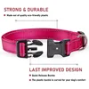 1PC Reflective Dog Collar with Buckle Adjustable Safety Nylon Collars for Small Medium Large Dogs 5
