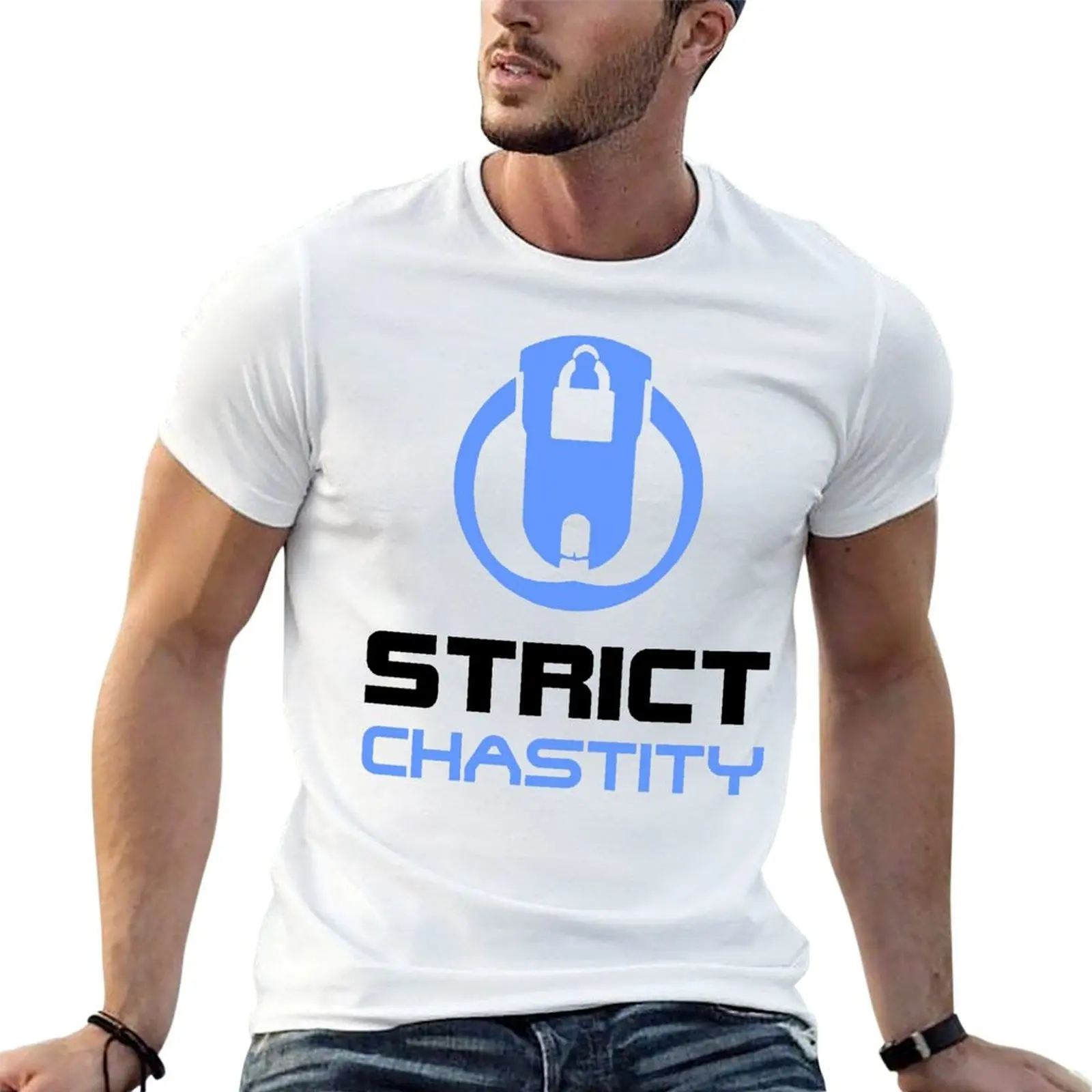 Fresh STRICT CHASTITY Chastity For Boys & Guys T-shirt  Motion Top Tee Unique Sarcastic Travel USA Size