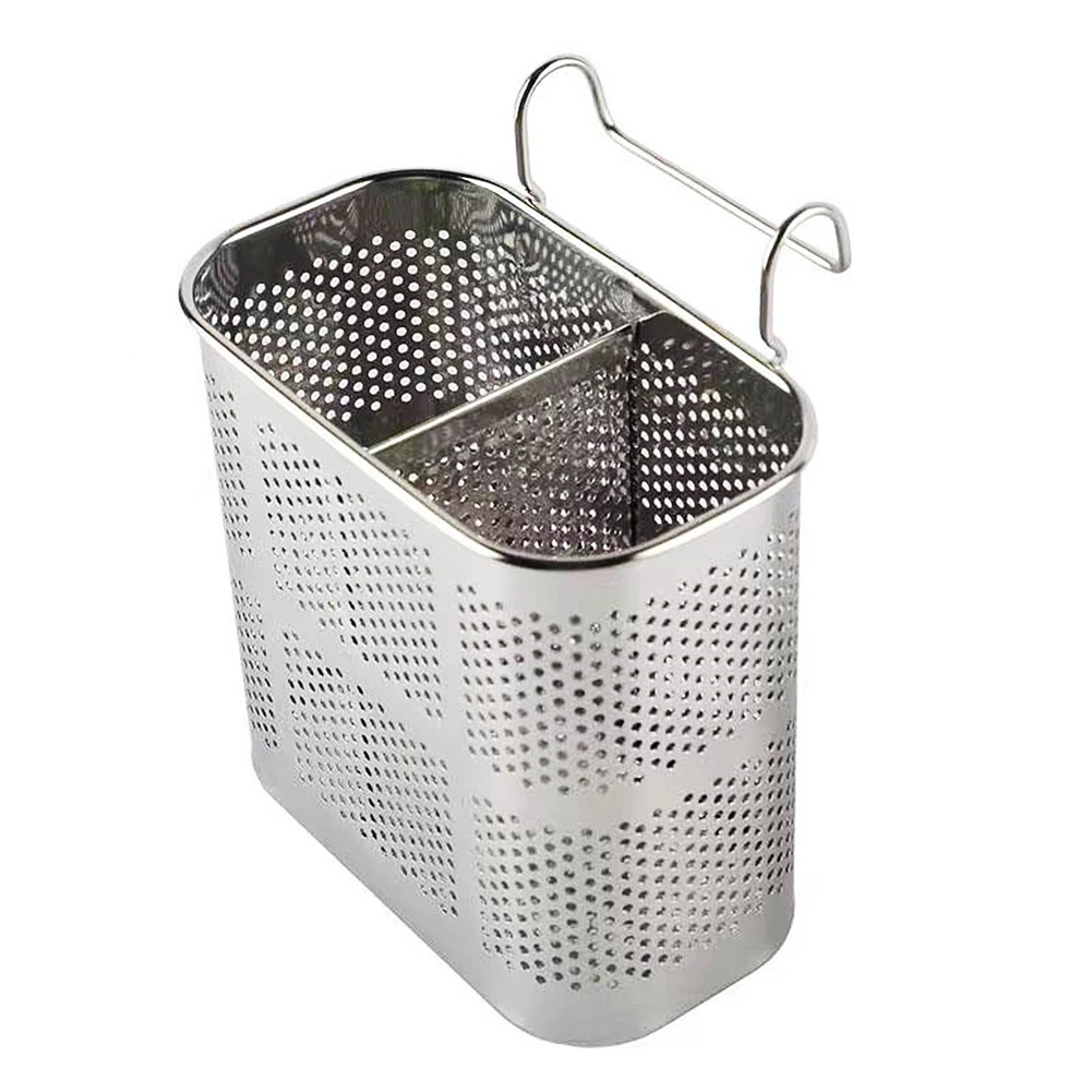 

Stainless Steel Utensil Holder for Dish Rack, Dishwasher Chopstick Basket, Silverware Drying Rack Holder for Dishwasher