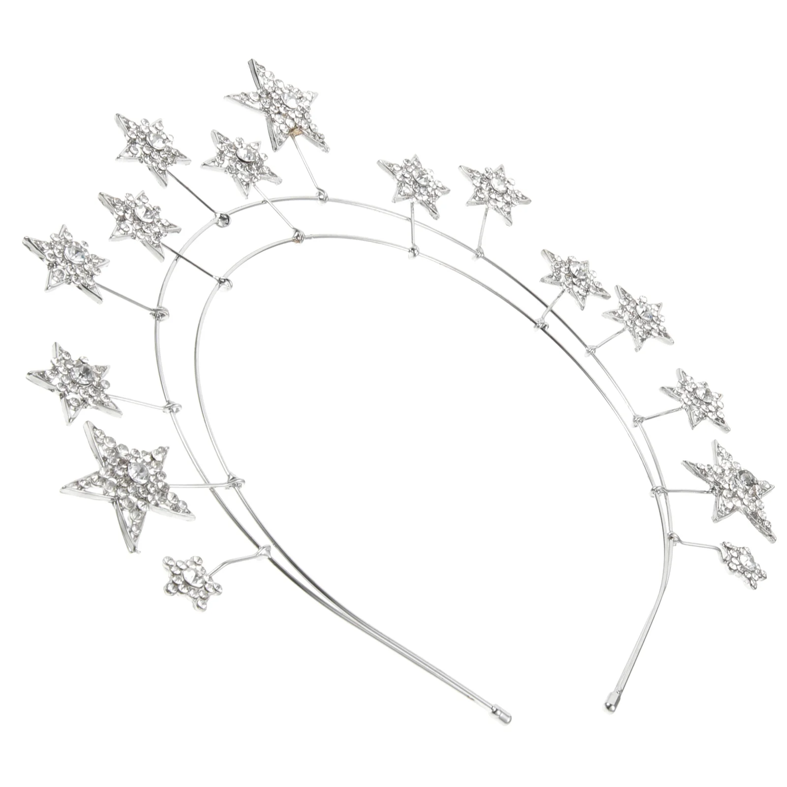 

Glitter Stars Rhinestones Wedding Birthday Headdress Women Bridal Headband