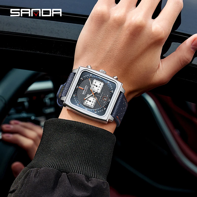 SANDA Luxury Brand Men's Watches Waterproof Fashion Quartz Wristwatch For Male Clock Luminous Hands Relogio Masculino 5311