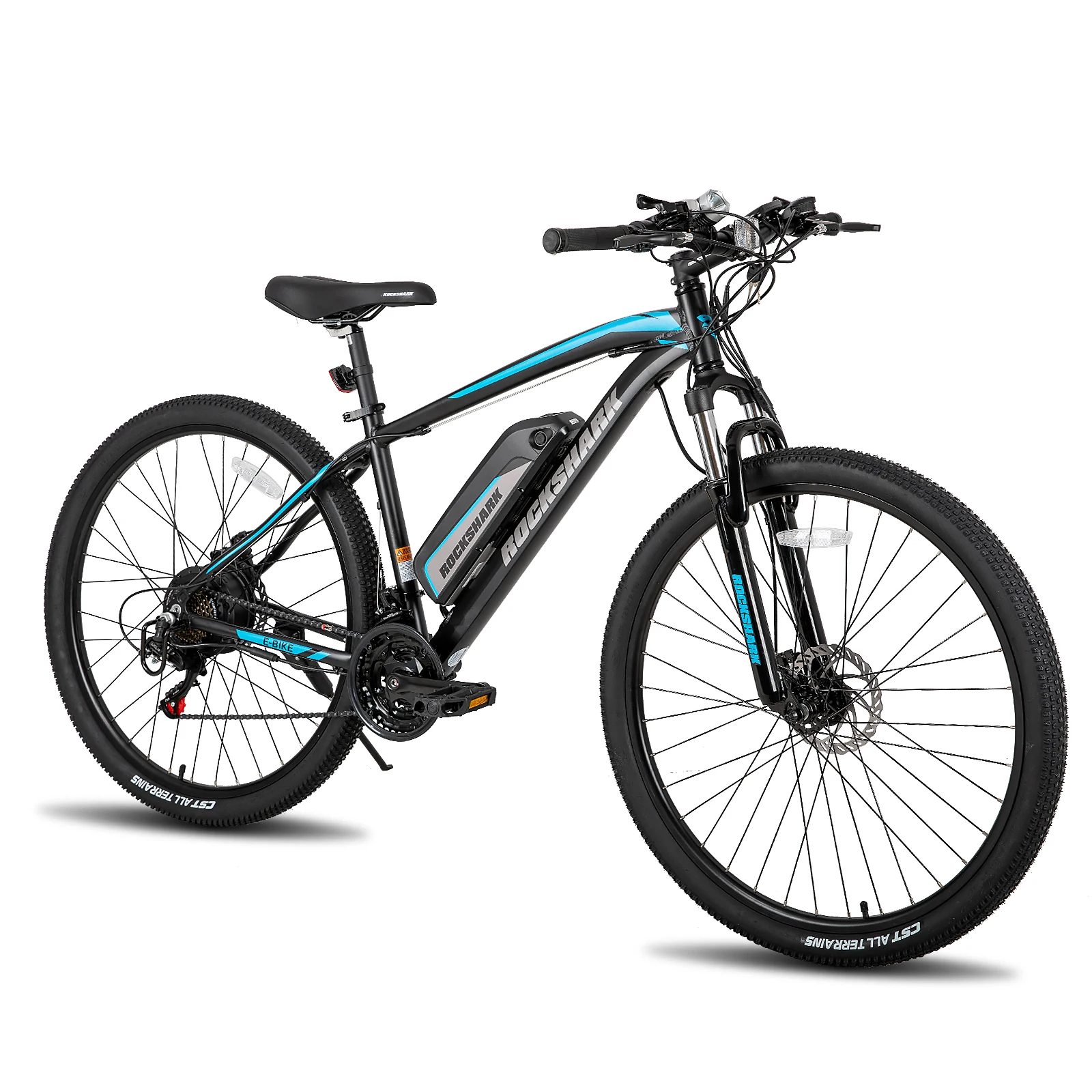 HILANDRocksharkElectricBike26275350W20MPHShimano21SpeedDisc