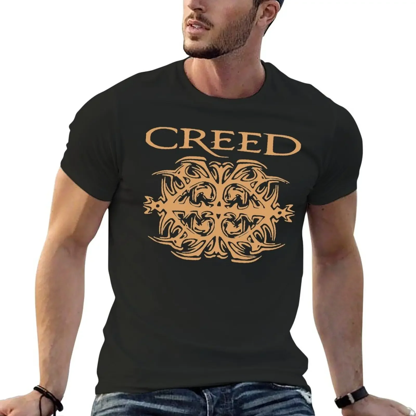 

Потрясающая Футболка группы Creeds, мужская одежда из аниме на заказ