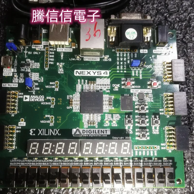 Nexys4 DDR Artix-7 FPGA xC7A100T-1CSG324C NEXYS 4 A7-100T Xilinx FPGA N4-DDR digi 410-292 Nexys4 DDR RISC-V