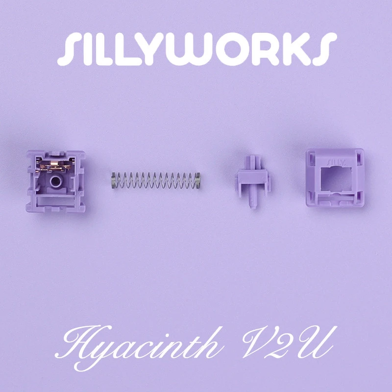 Sillyworks HMX Hyacinth V2U 스위치 선형 스위치 HIFI POM Smooth 5핀 핫스왑 스위치 맞춤형 기계식 키보드 액세서리