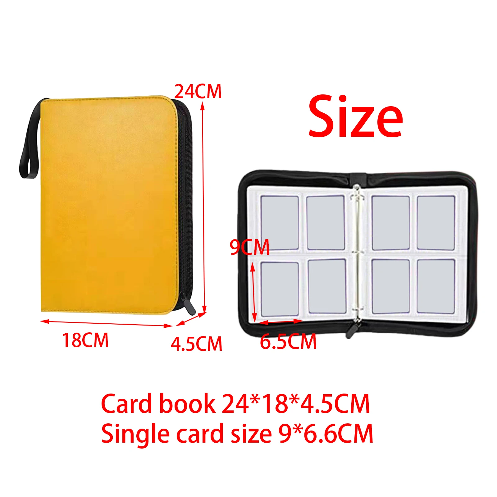 Album Porta Carte Da Calcio In PU Con 50 Pagine – Capacità 400 Carte – Con Chiusura Lampo E Anelli - 2