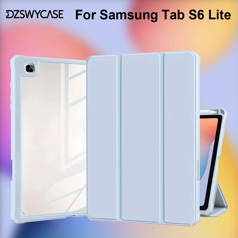 Premium Protective Case with S Pen Holder & Tri-Fold Stand for Samsung Galaxy Tab S6 Lite (10.4-Inch)