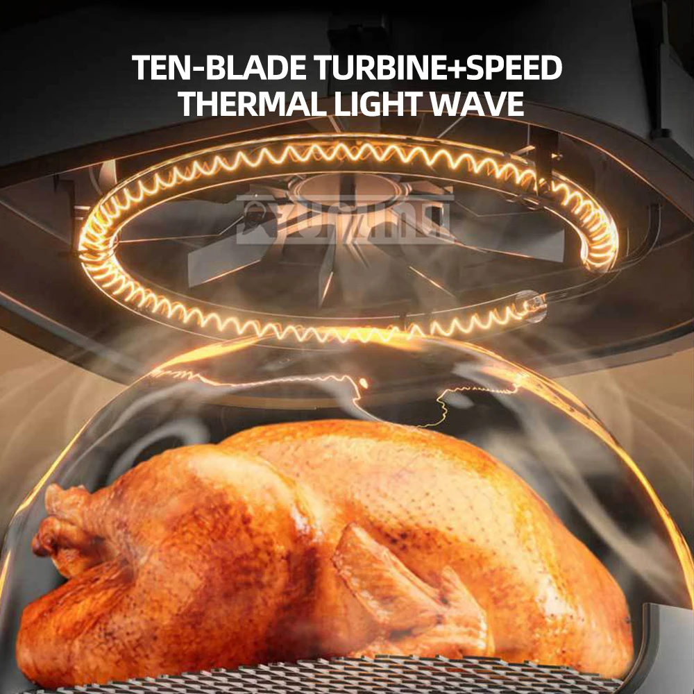 Automatic Intelligent Visual Air Fryer Large Capacity Fryer Household Multi-Functional Deep Frying 6